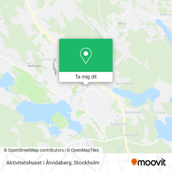Aktivitetshuset i Åtvidaberg karta