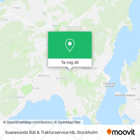 Svanesunds Båt & Traktorservice Hb karta