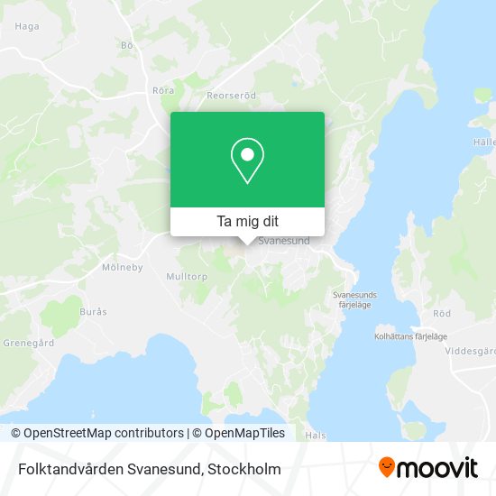 Folktandvården Svanesund karta