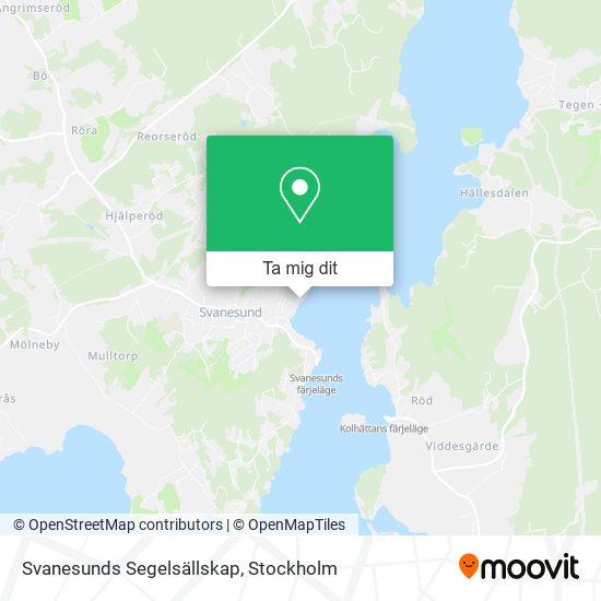 Svanesunds Segelsällskap karta