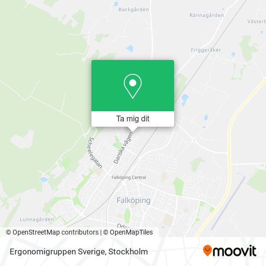 Ergonomigruppen Sverige karta