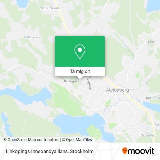 Linköpings Innebandyallians karta