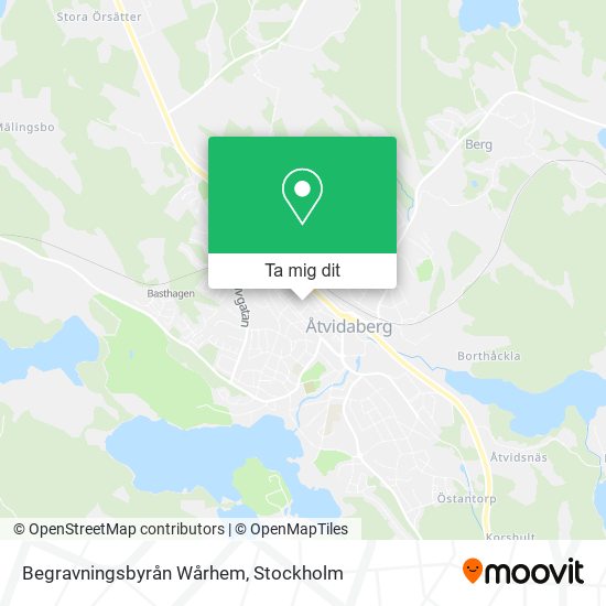 Begravningsbyrån Wårhem karta