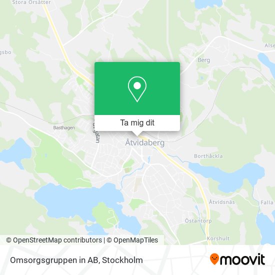 Omsorgsgruppen in AB karta