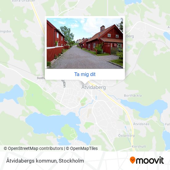 Åtvidabergs kommun karta