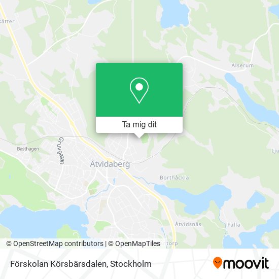 Förskolan Körsbärsdalen karta