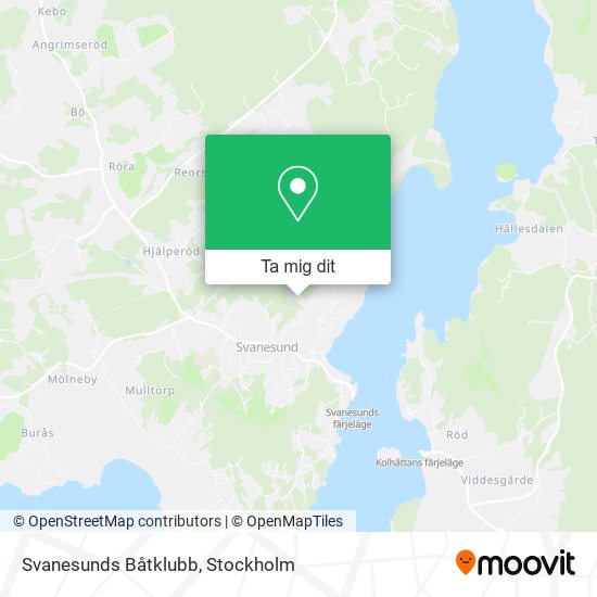 Svanesunds Båtklubb karta
