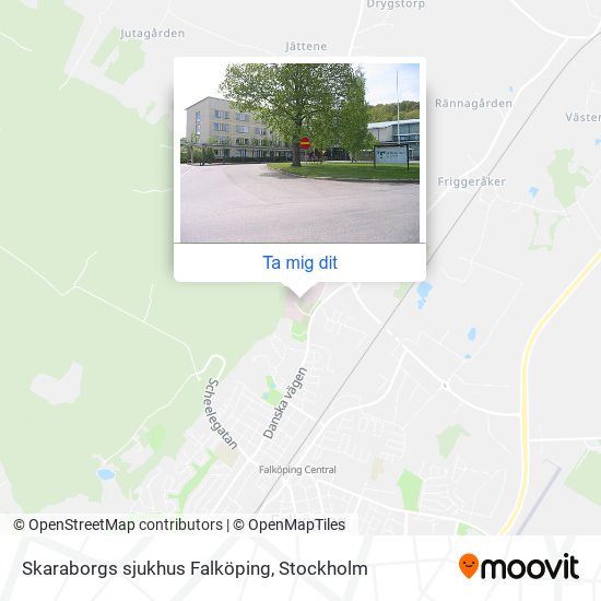 Skaraborgs sjukhus Falköping karta