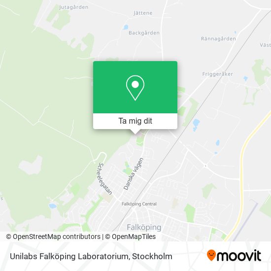 Unilabs Falköping Laboratorium karta