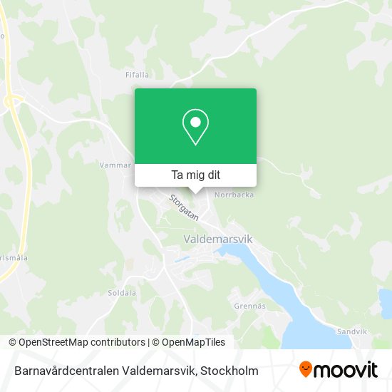 Barnavårdcentralen Valdemarsvik karta