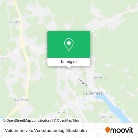 Valdemarsviks Verkstadsbolag karta