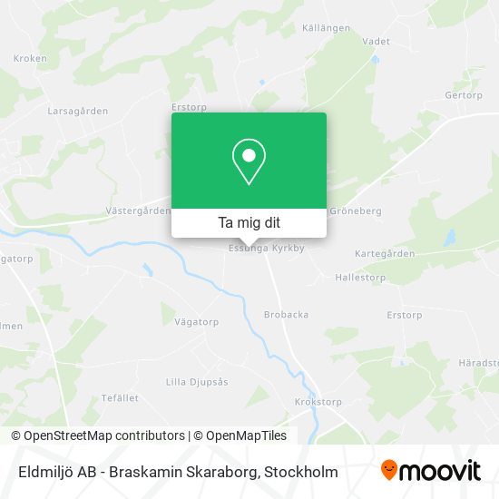 Eldmiljö AB - Braskamin Skaraborg karta