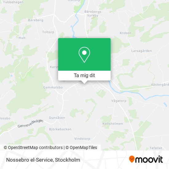 Nossebro el-Service karta