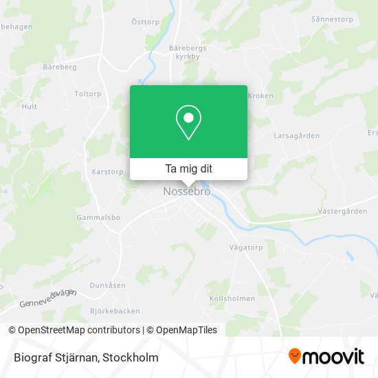 Biograf Stjärnan karta