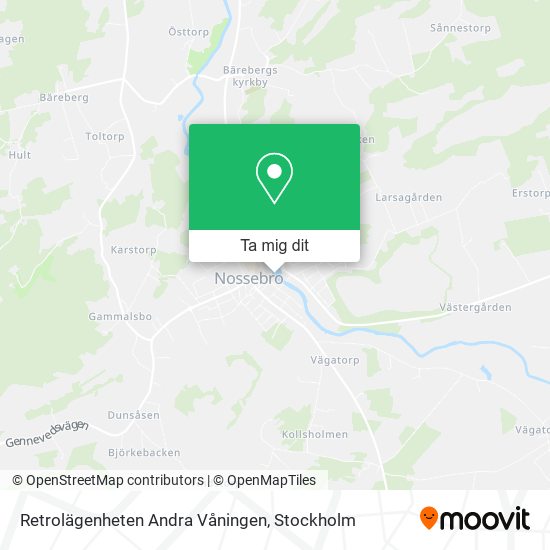 Retrolägenheten Andra Våningen karta