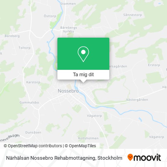 Närhälsan Nossebro Rehabmottagning karta