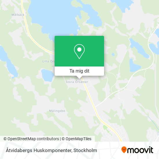 Åtvidabergs Huskomponenter karta