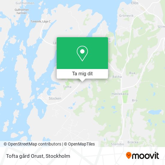 Tofta gård Orust karta