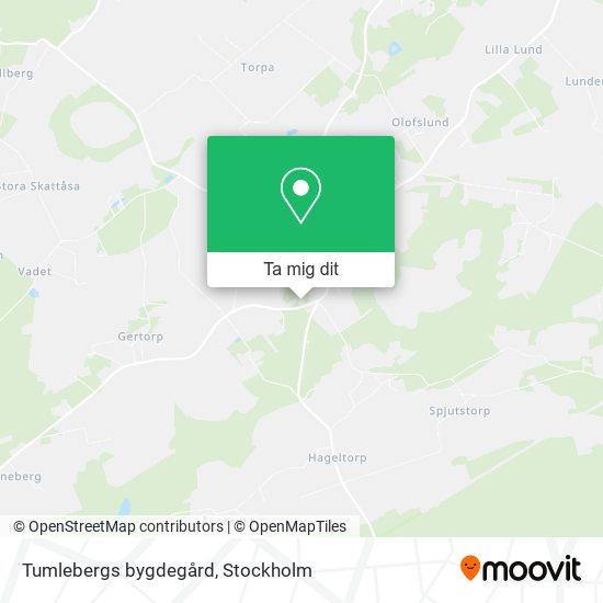 Tumlebergs bygdegård karta