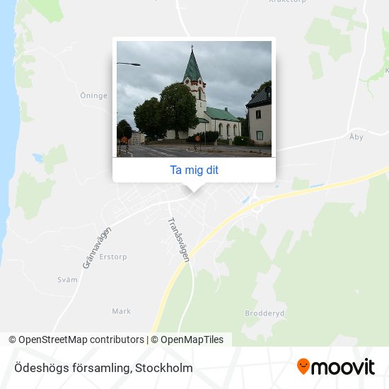 Ödeshögs församling karta