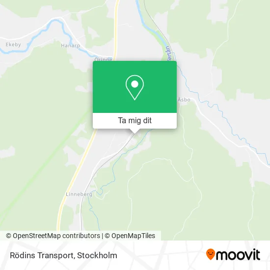 Rödins Transport karta