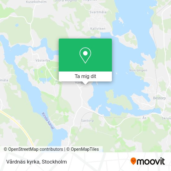 Vårdnäs kyrka karta
