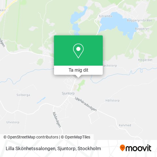 Lilla Skönhetssalongen, Sjuntorp karta