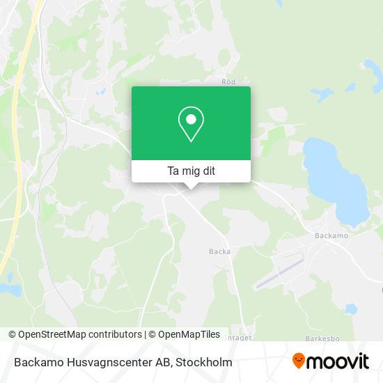 Backamo Husvagnscenter AB karta