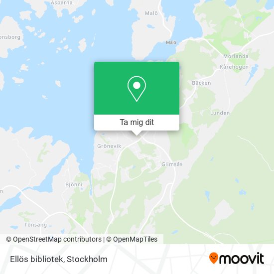 Ellös bibliotek karta