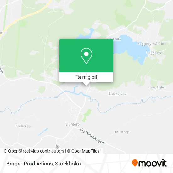 Berger Productions karta
