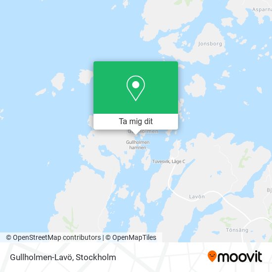 Gullholmen-Lavö karta