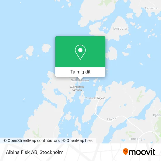 Albins Fisk AB karta