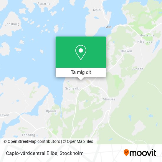 Capio-vårdcentral Ellös karta