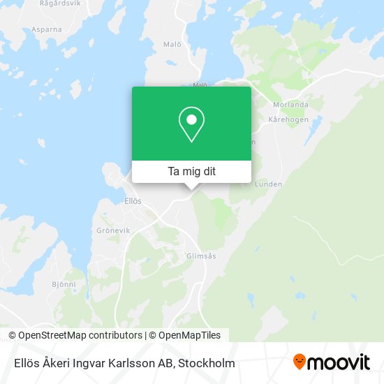 Ellös Åkeri Ingvar Karlsson AB karta