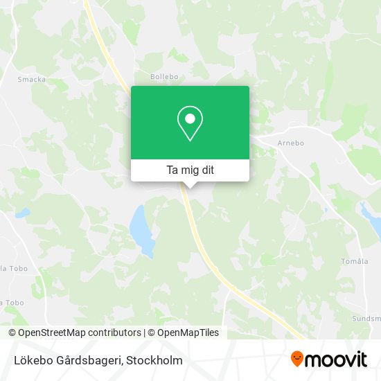 Lökebo Gårdsbageri karta