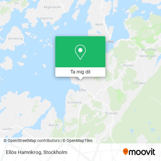 Ellös Hamnkrog karta