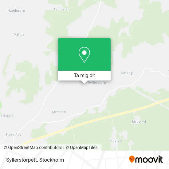 Syllerstorpett karta