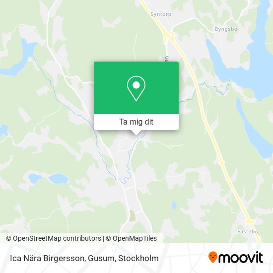 Ica Nära Birgersson, Gusum karta