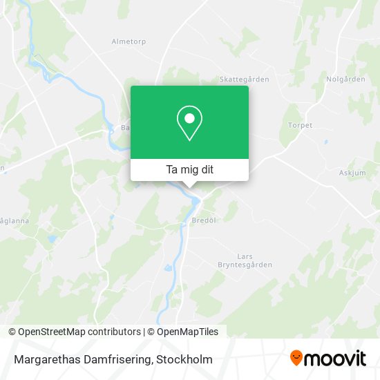 Margarethas Damfrisering karta