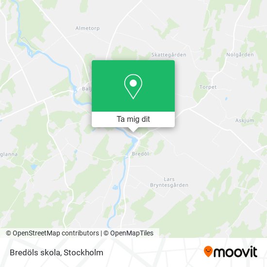 Bredöls skola karta