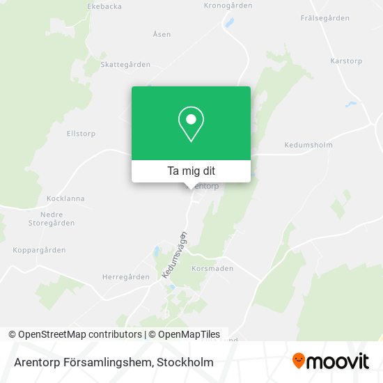 Arentorp Församlingshem karta