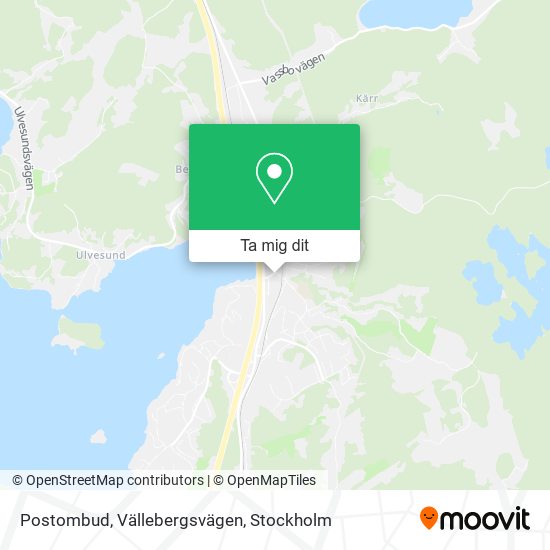 Postombud, Vällebergsvägen karta