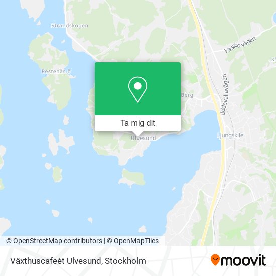 Växthuscafeét Ulvesund karta