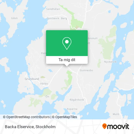 Backa Elservice karta