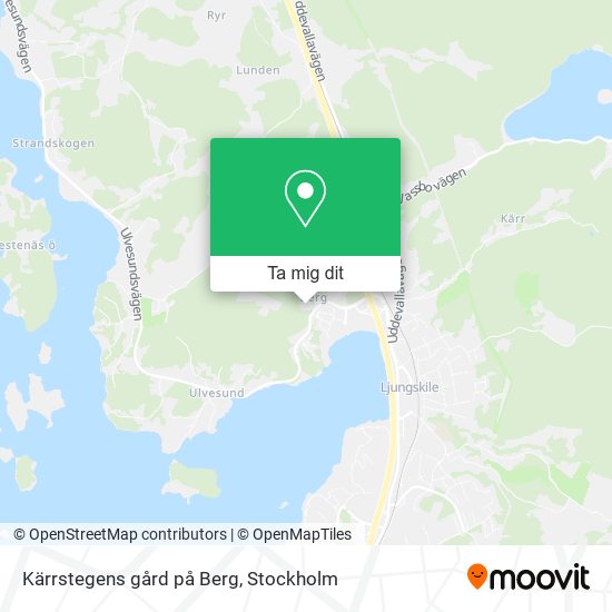 Kärrstegens gård på Berg karta