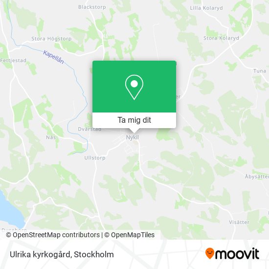 Ulrika kyrkogård karta