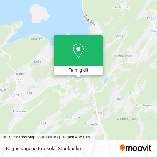 Bagarevägens förskola karta