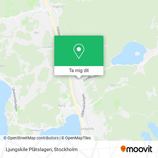 Ljungskile Plåtslageri karta