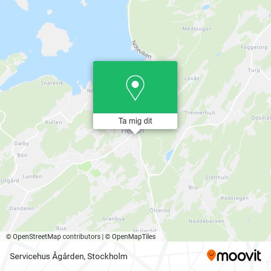 Servicehus Ågården karta