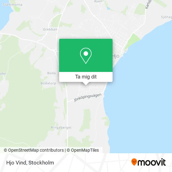 Hjo Vind karta